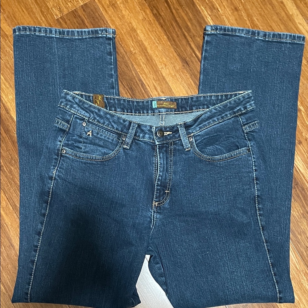 Aura Dark Blue Straight Leg Jeans